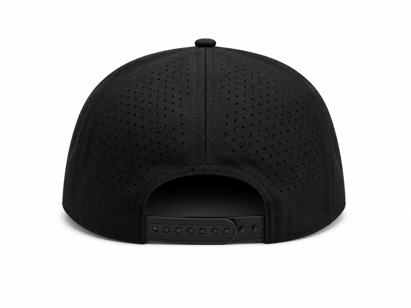 Orange & White Perforated Snapback