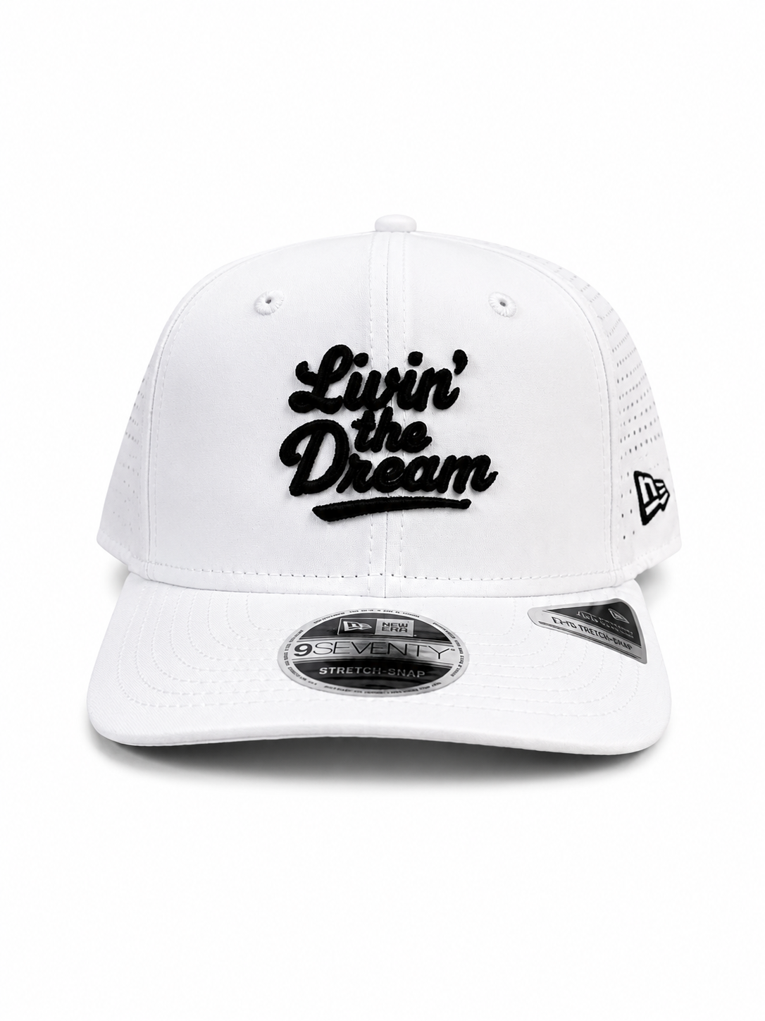 - Livin’ The Dream - White Perforated Snapback