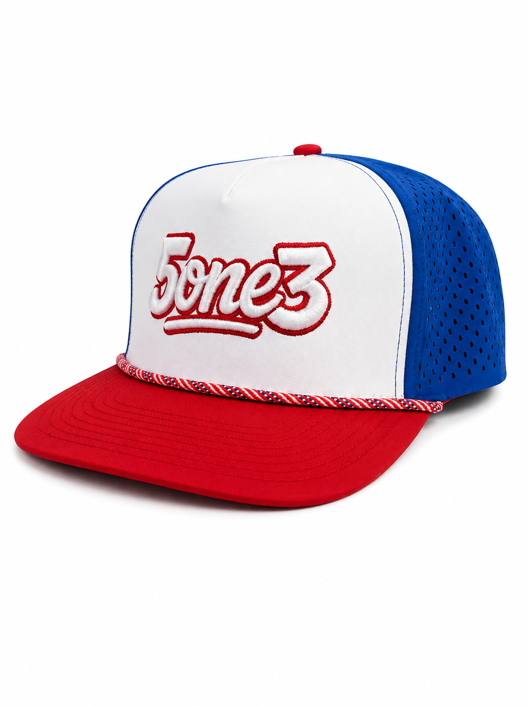 Red White & Blue Rope Hat
