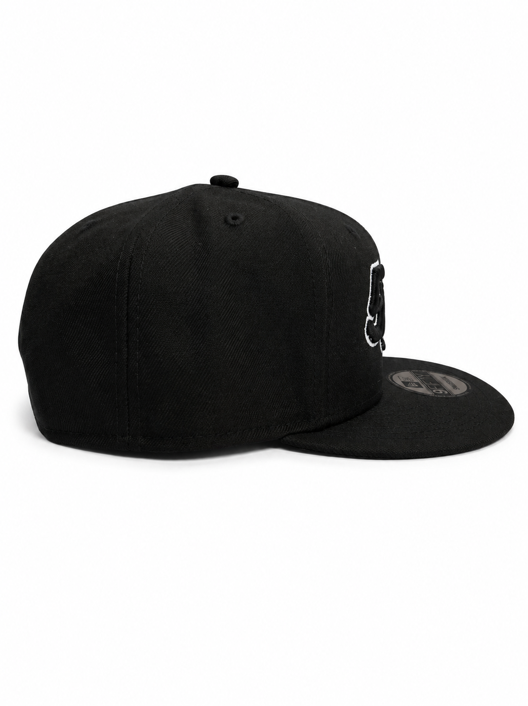 Black & White Flat Bill Snapback