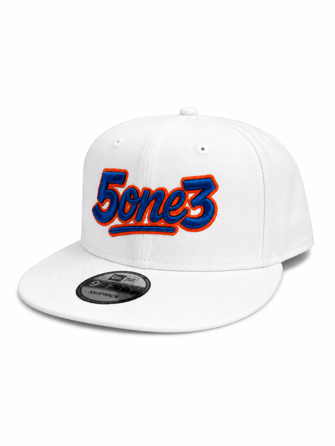 Blue & Orange Flat Bill Snapback