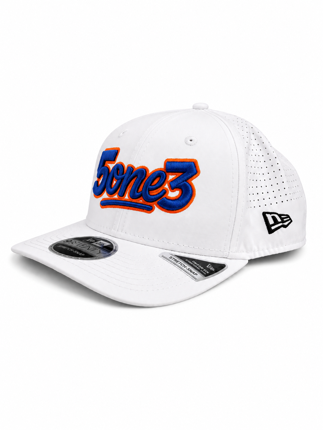 Blue & Orange Perforated SnapBack