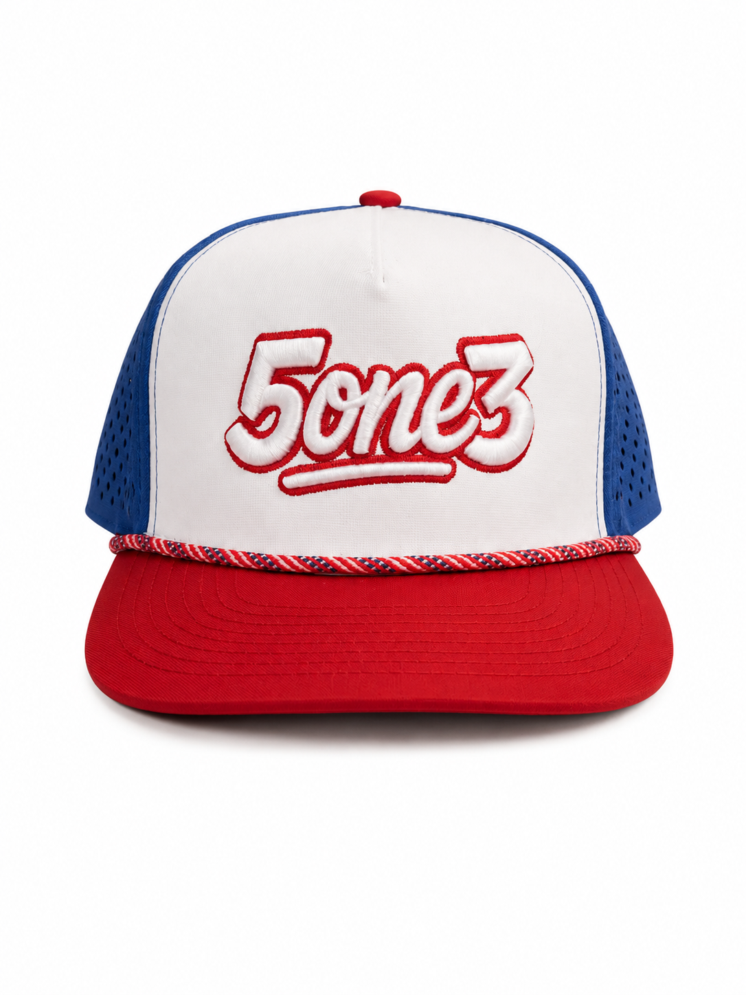 Red White & Blue Rope Hat