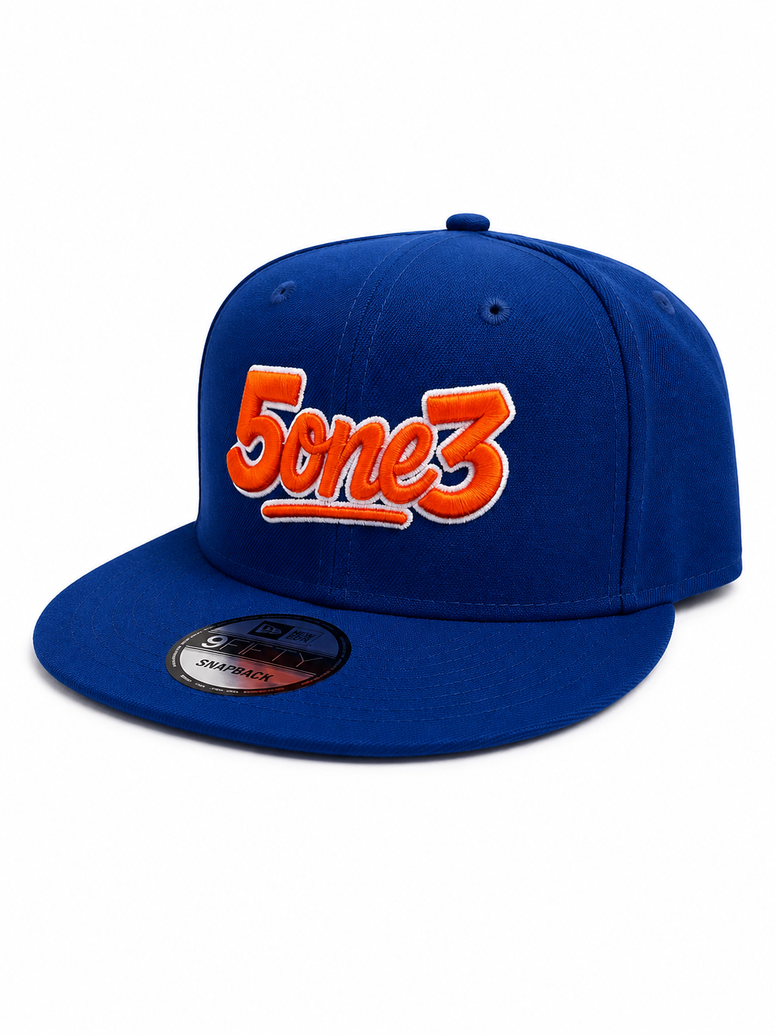 Orange & Blue Flat Bill Snapback