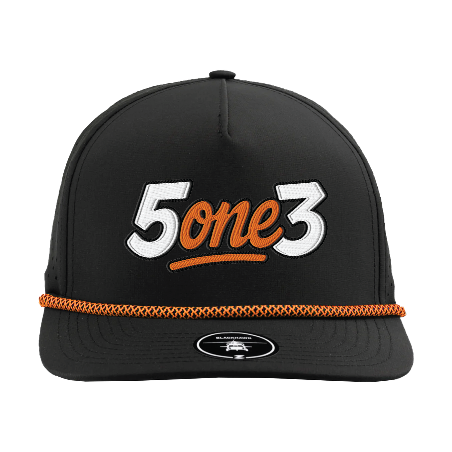 Black & Orange Rope Hat