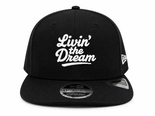 - Livin’ The Dream - Black Perforated Snapback