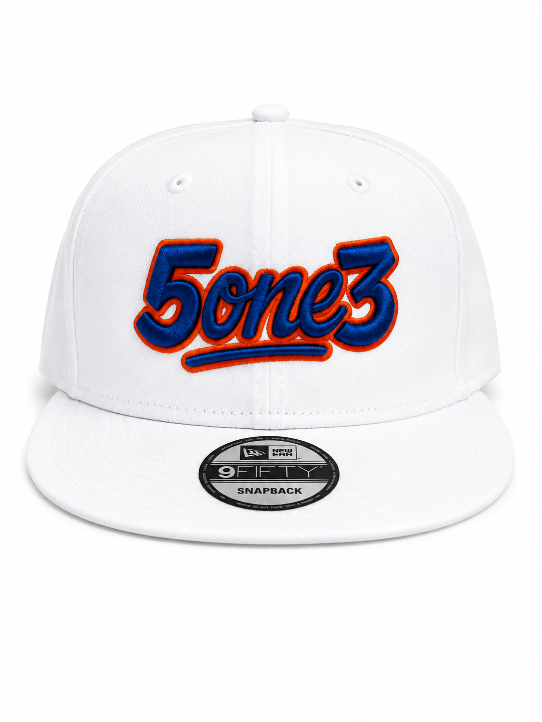 Blue & Orange Flat Bill Snapback