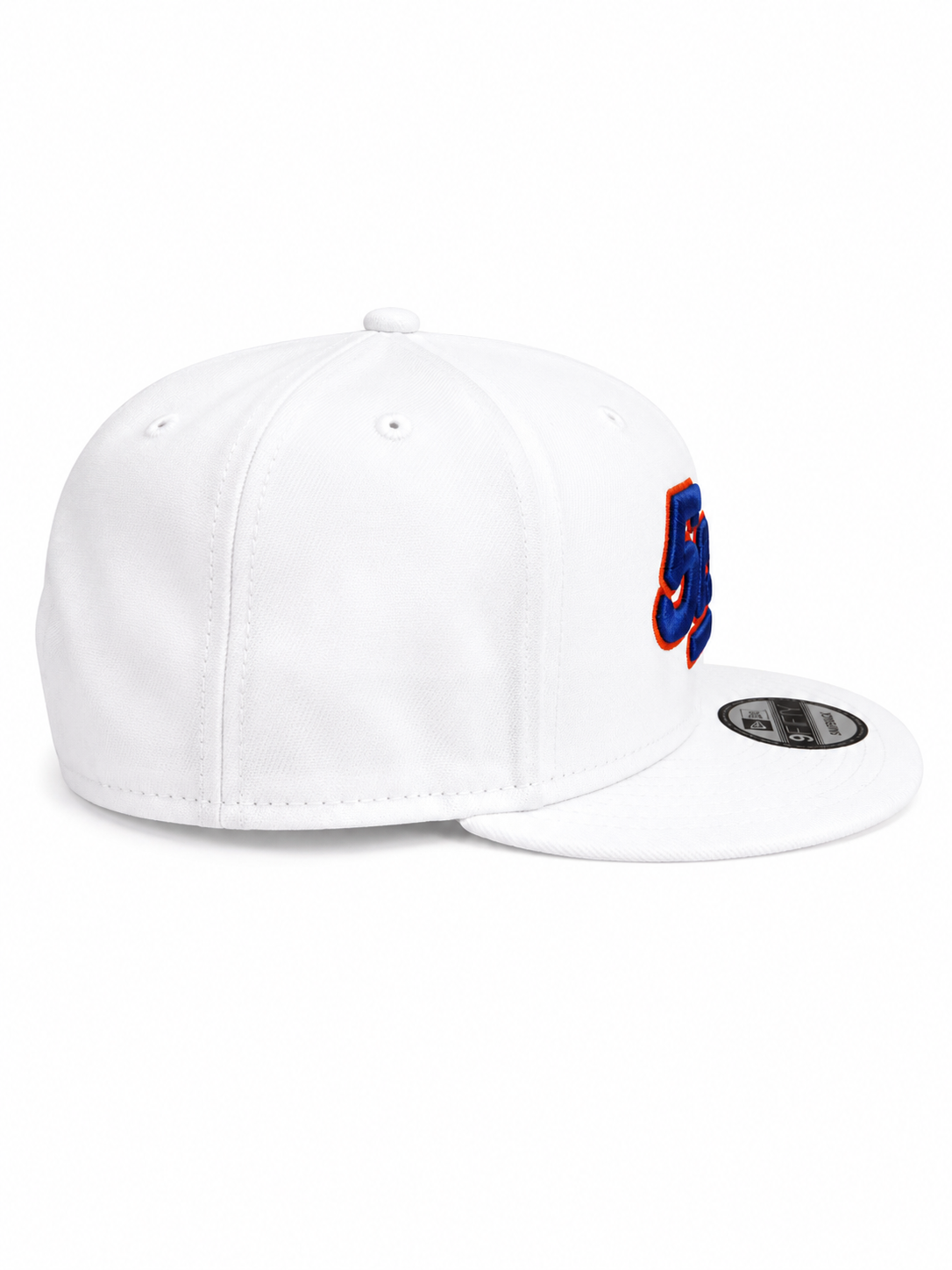 Blue & Orange Flat Bill Snapback