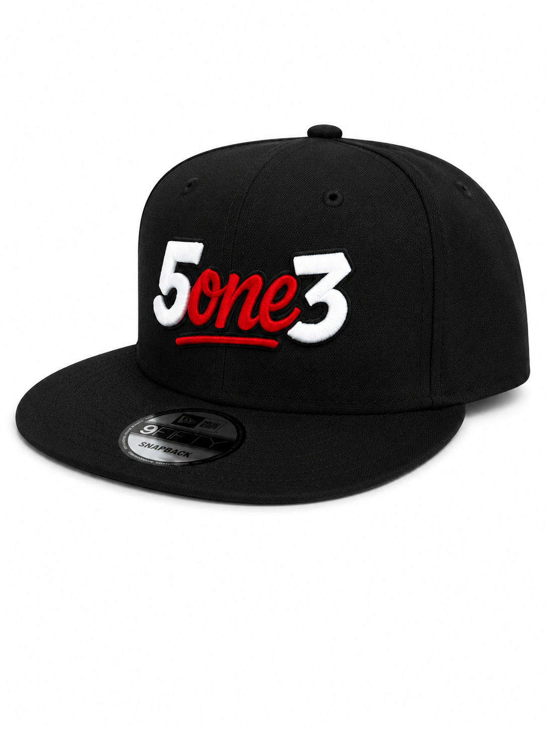 Red & White Flat Bill Snapback
