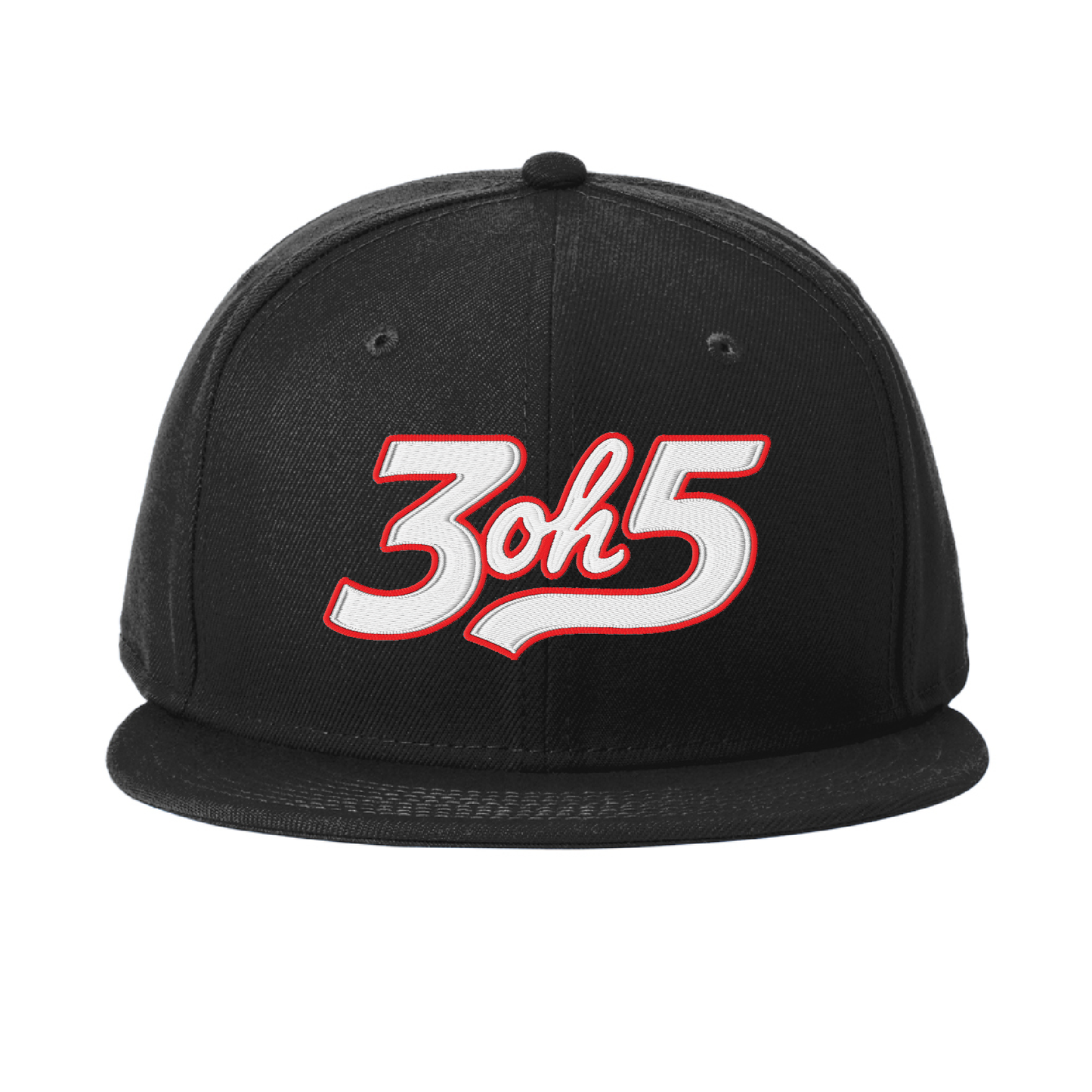 3oh5 Black and Red Snapback