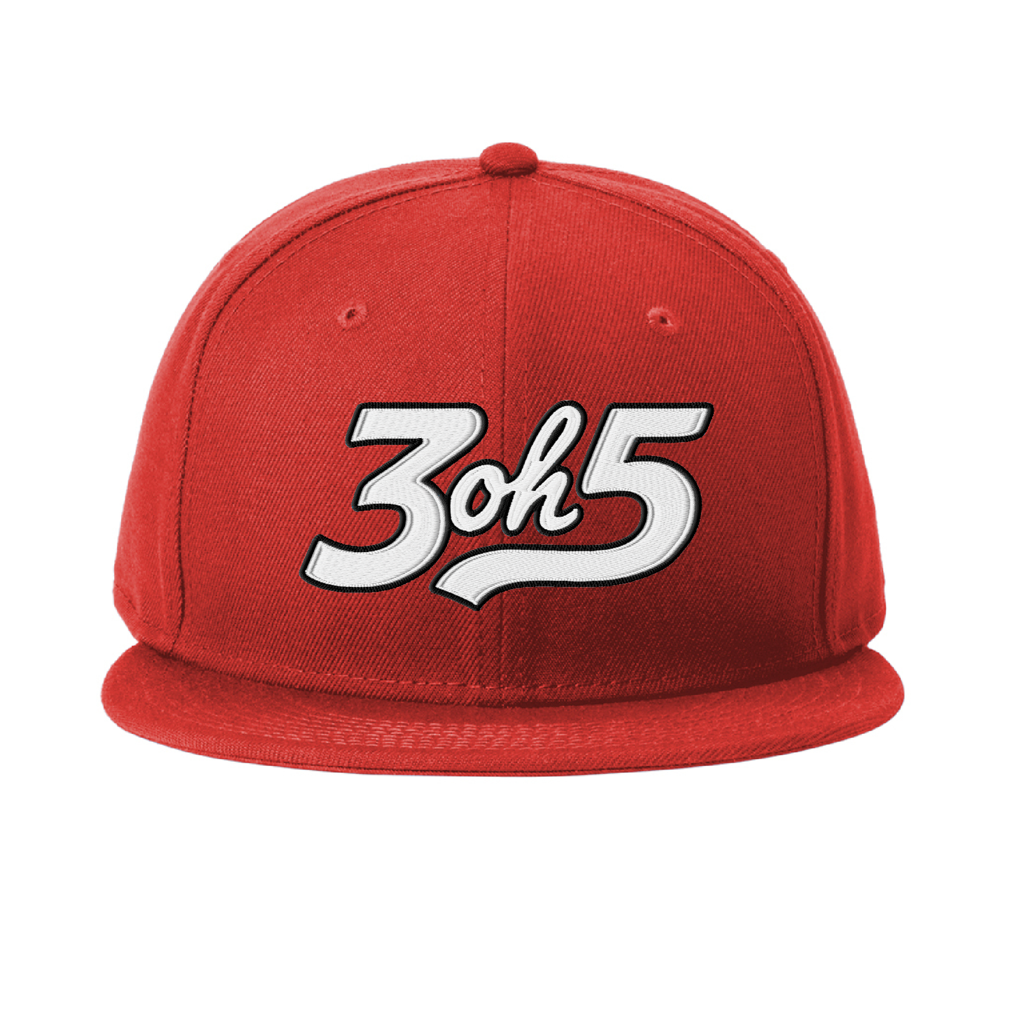 3oh5 Black and Red Snapback