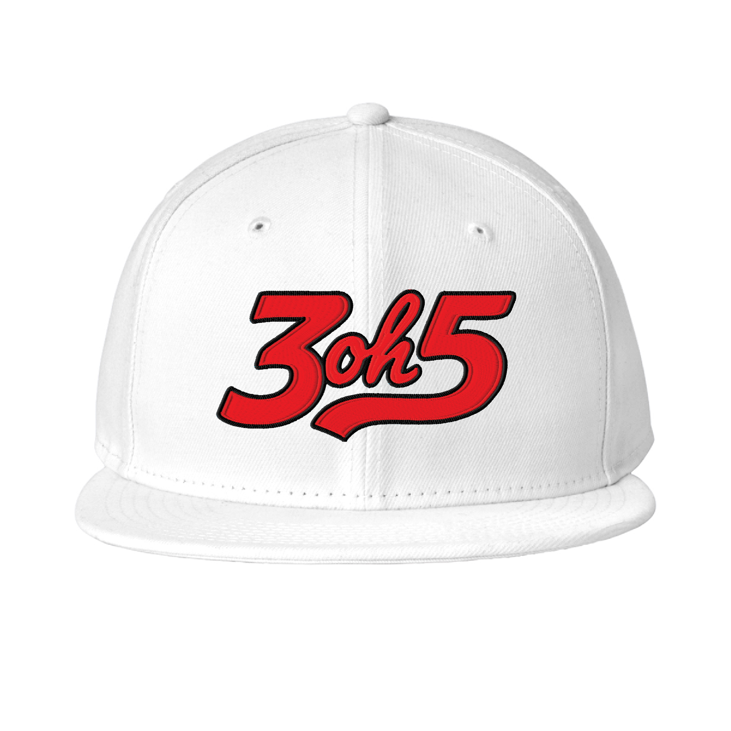 3oh5 Black and Red Snapback